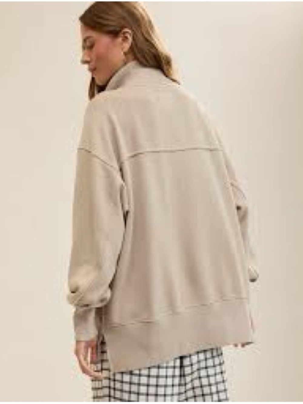 Aerie Vintage Pullover Polo Sweater - Light Tan